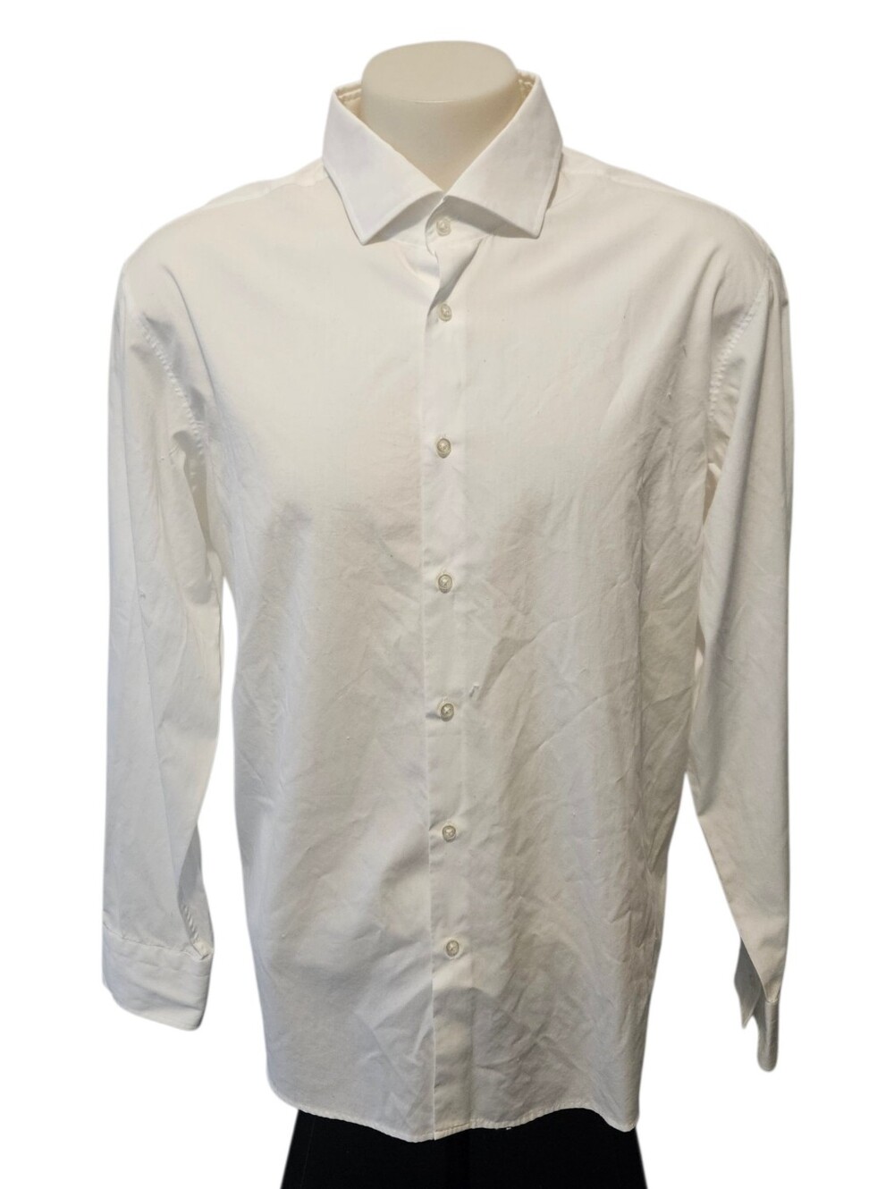 Hugo Boss Dress Shirt Mens White Regular Fit Cotton Button Down‎ Size US 19
